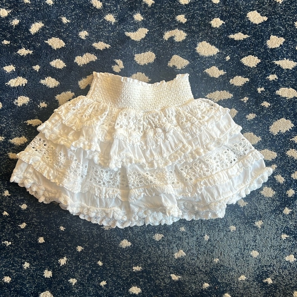 White Billie LoveShackFancy skirt size 2-3Y